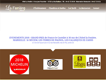 Tablet Screenshot of hotelfeniere.com